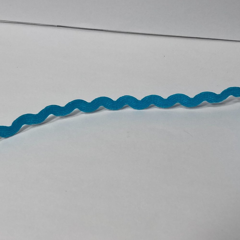 Light Blue Ric Rac Trim Ribbon Offray 12 Rolls Craft Scrapbook Card Making Gifts - Picture 10 of 15